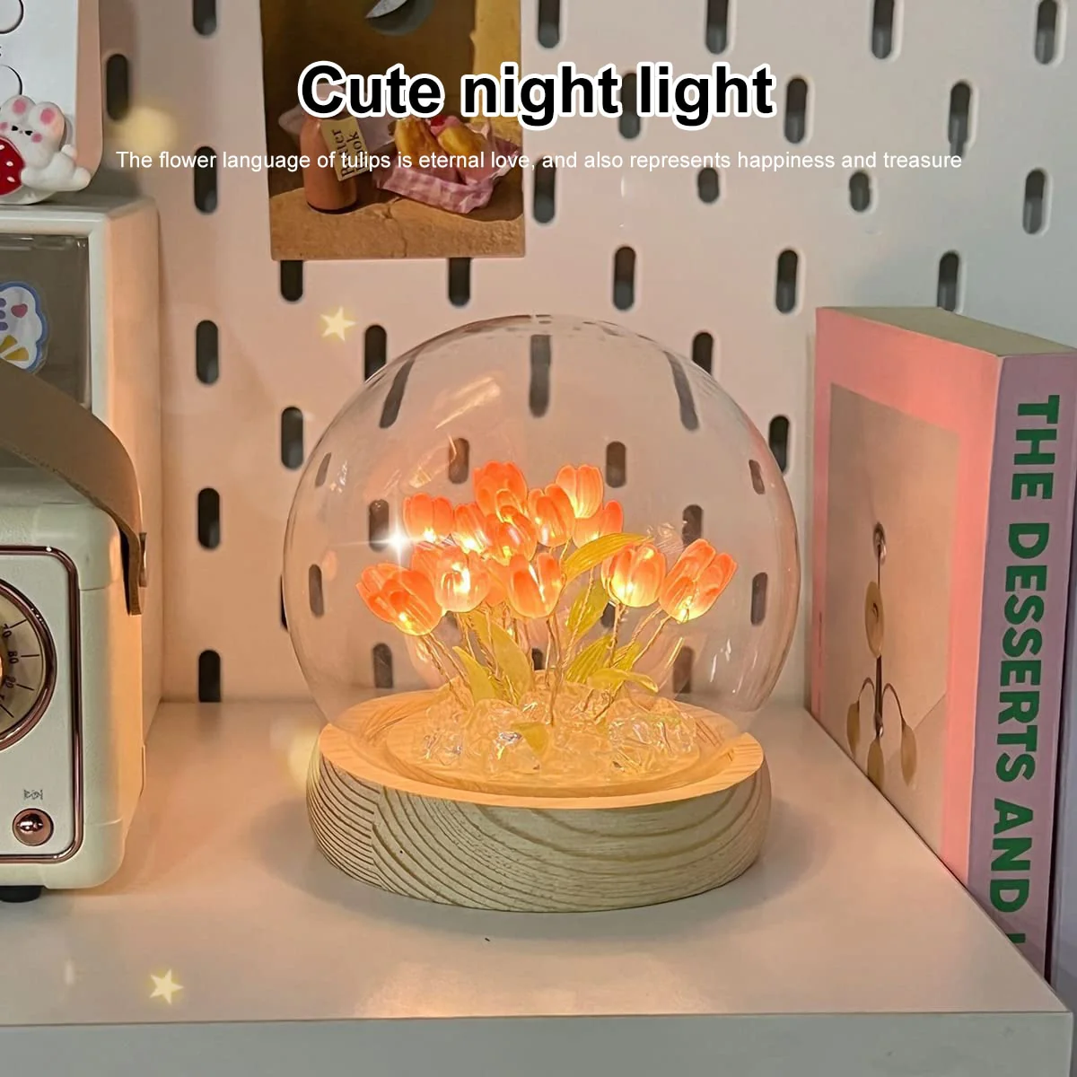 Shiny Tulip Handmade Night Lamp - Image 3