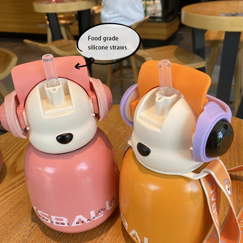 DJ Bear Stainless Steel Thermos - Image 3