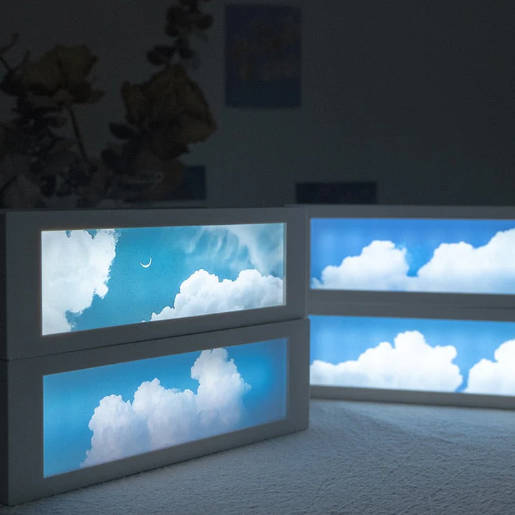 LED Cloudy Sky Rechargeable Night Lamp - Image 1