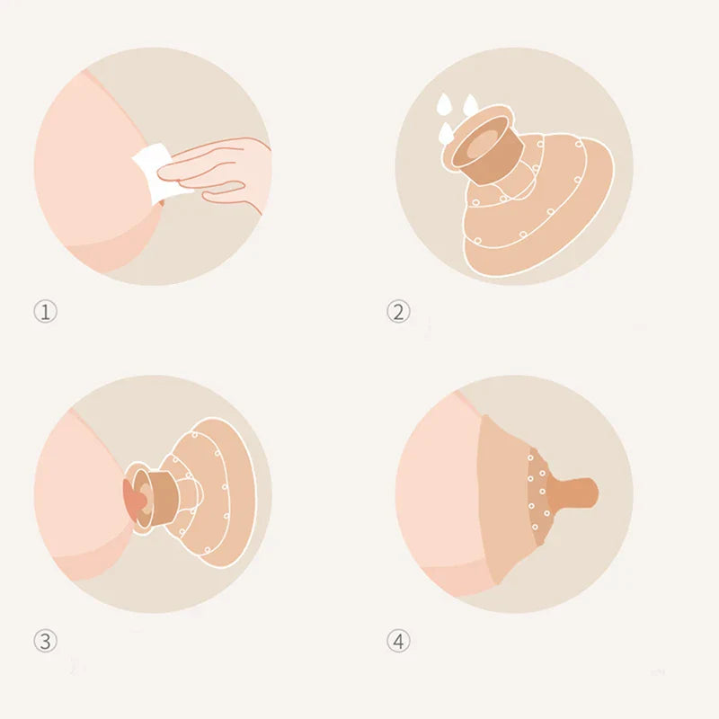 Antibacterial Reusable Breastfeeding Nipple Protector - Image 3