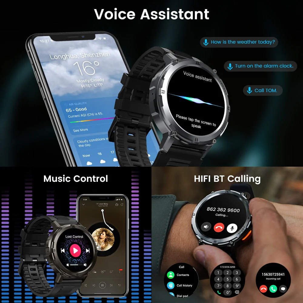 Ultra Armor Durable Military Smartwatch - Image 2