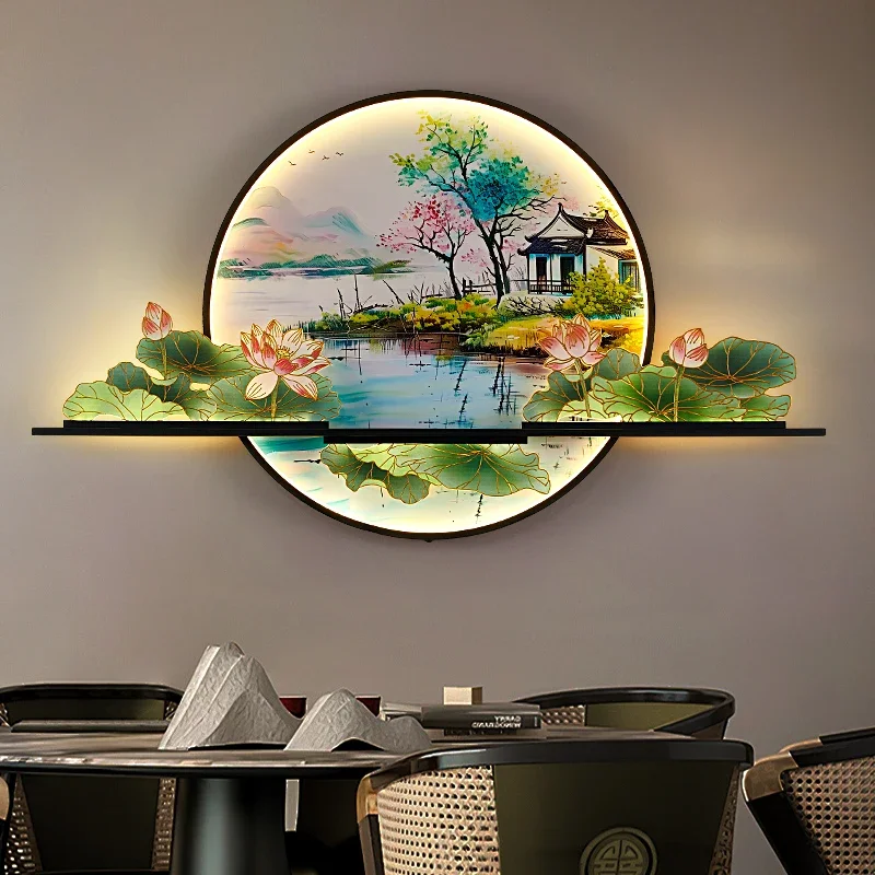 Mountain Sunset Scene LED Wall Lamp - Image 2