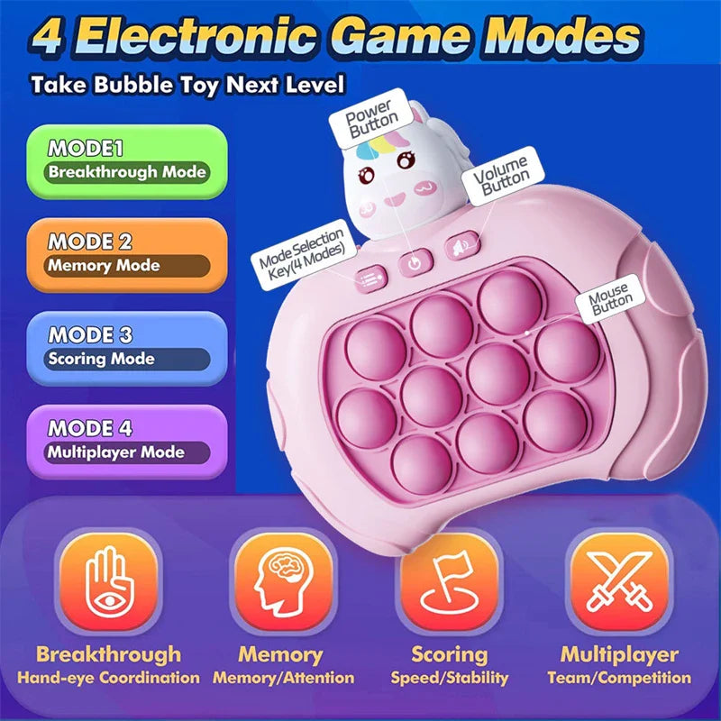 Quick Push Pop Fidget Stress Reliever Toy - Image 2
