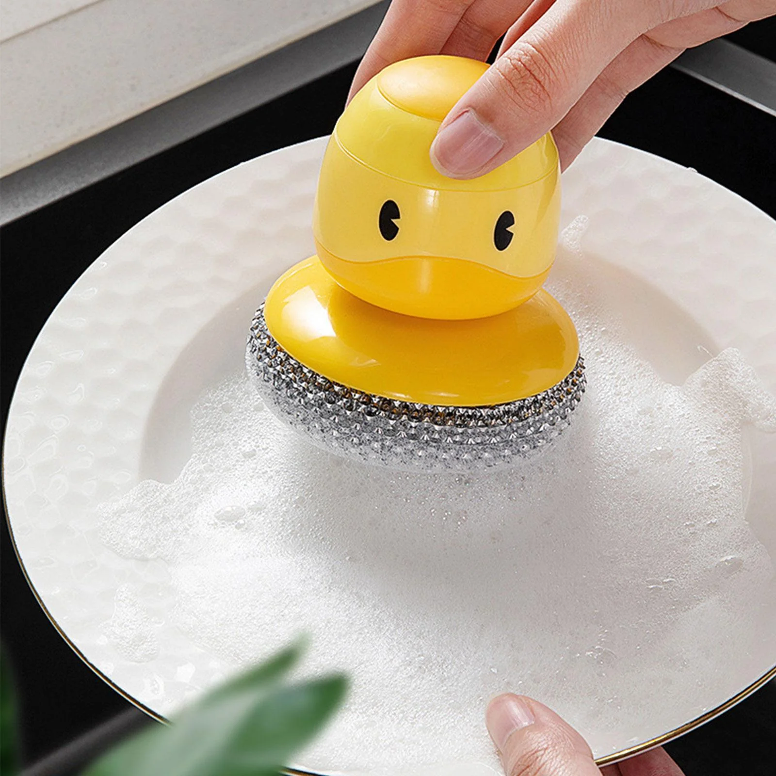 Duck Shape Dishwashing Scrubber - Image 2