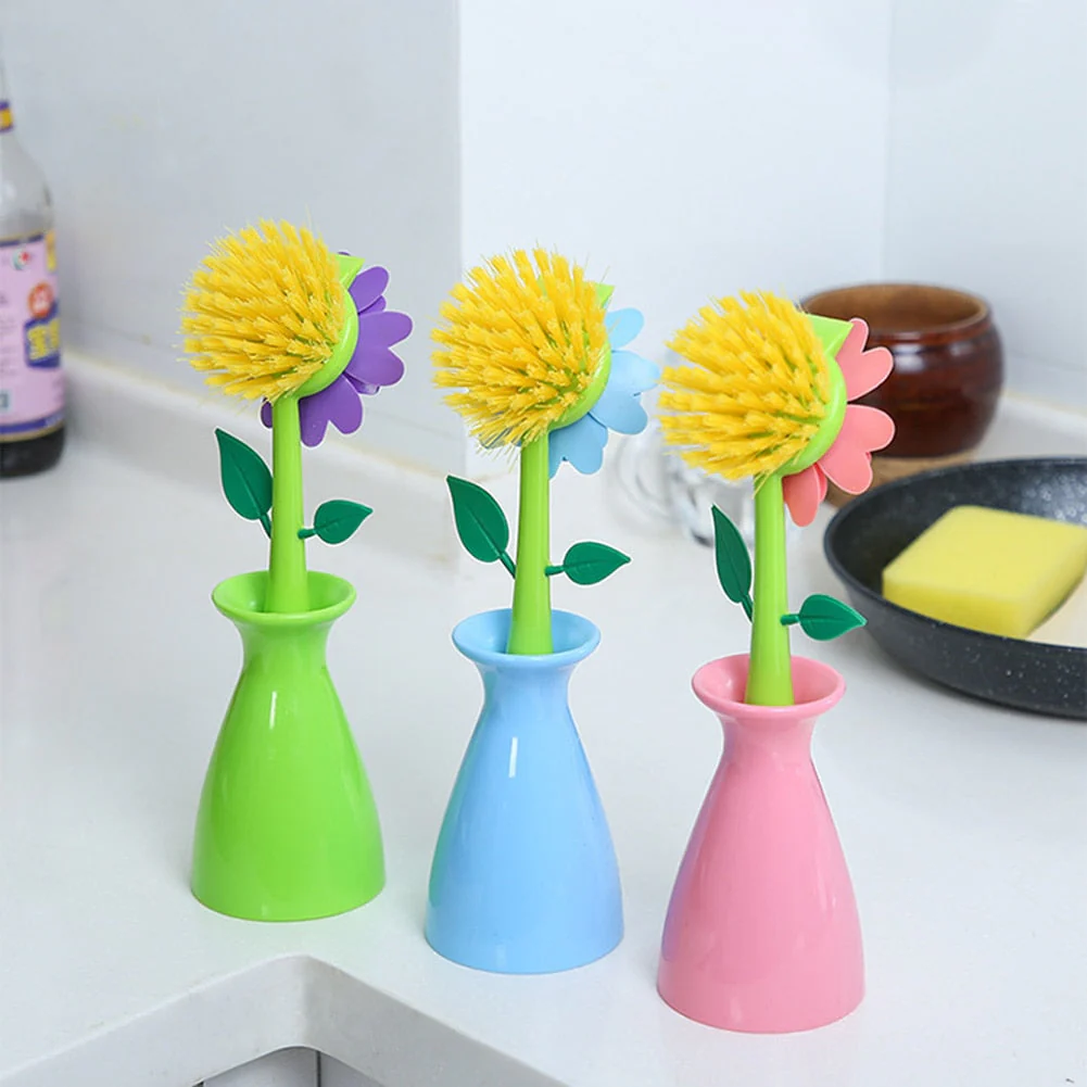 Creative Flower Pot Cleaning Brush - Image 1