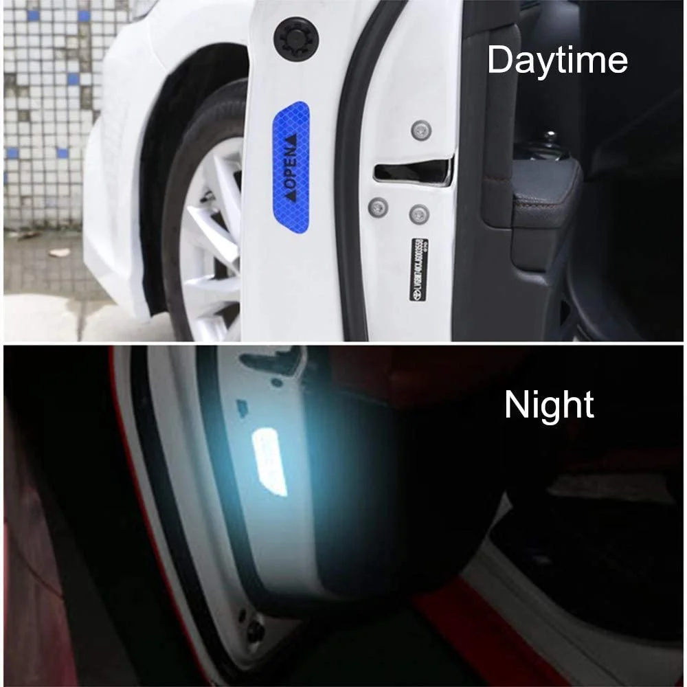 4PCS City Light Reflective Alert Stickers - Image 2