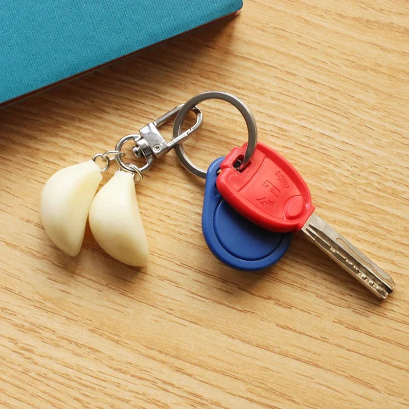 Garlic Pendant Unique Keychain - Image 2
