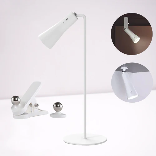 Shiny Orbit Rechargeable Rotating Desk Lamp - Image 1