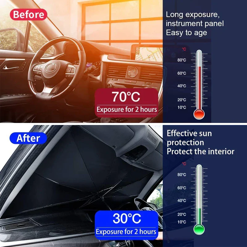 Sunshield Foldable Car Windshield Umbrella - Image 3