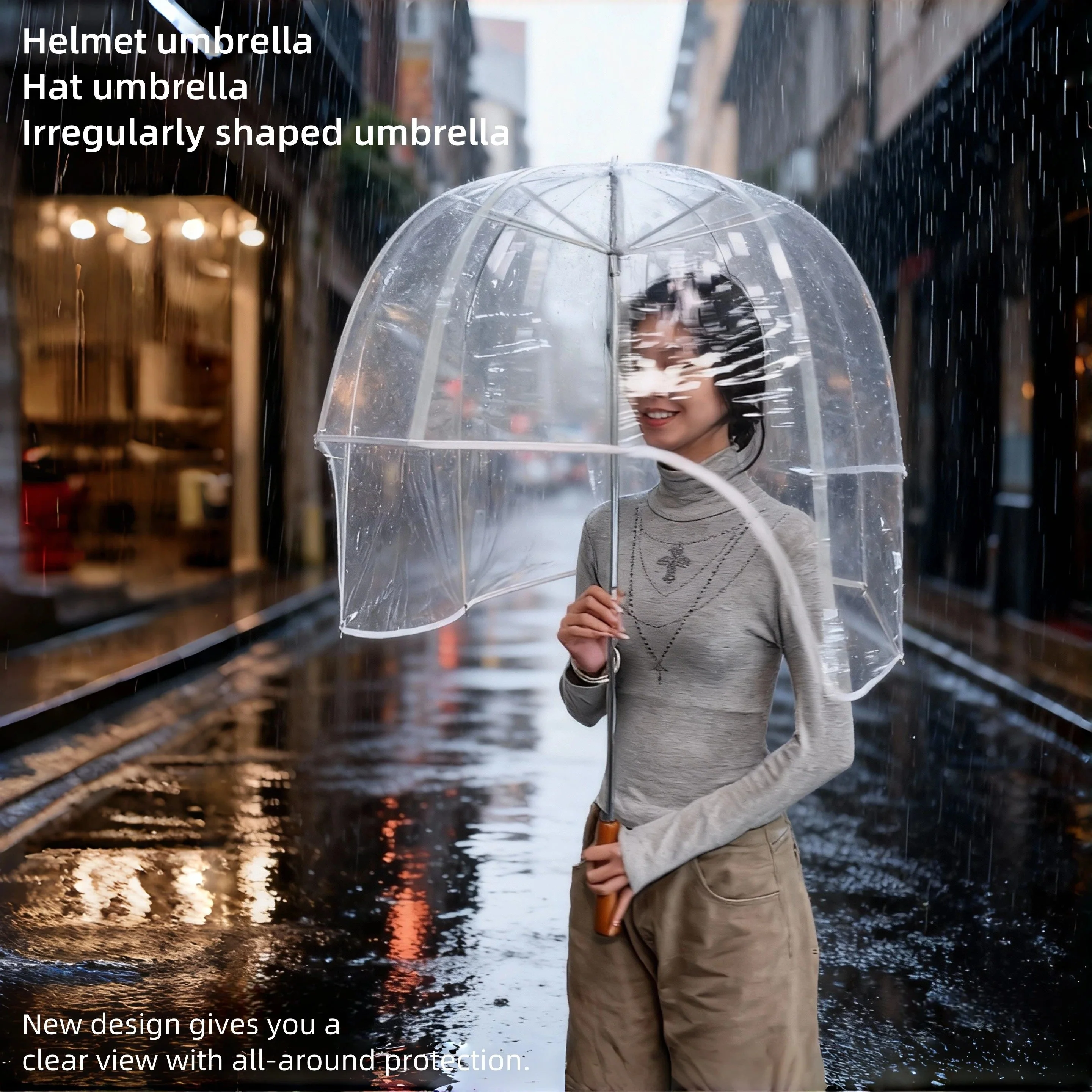 Never Wet Full Cover Bubble Umbrella - Image 3
