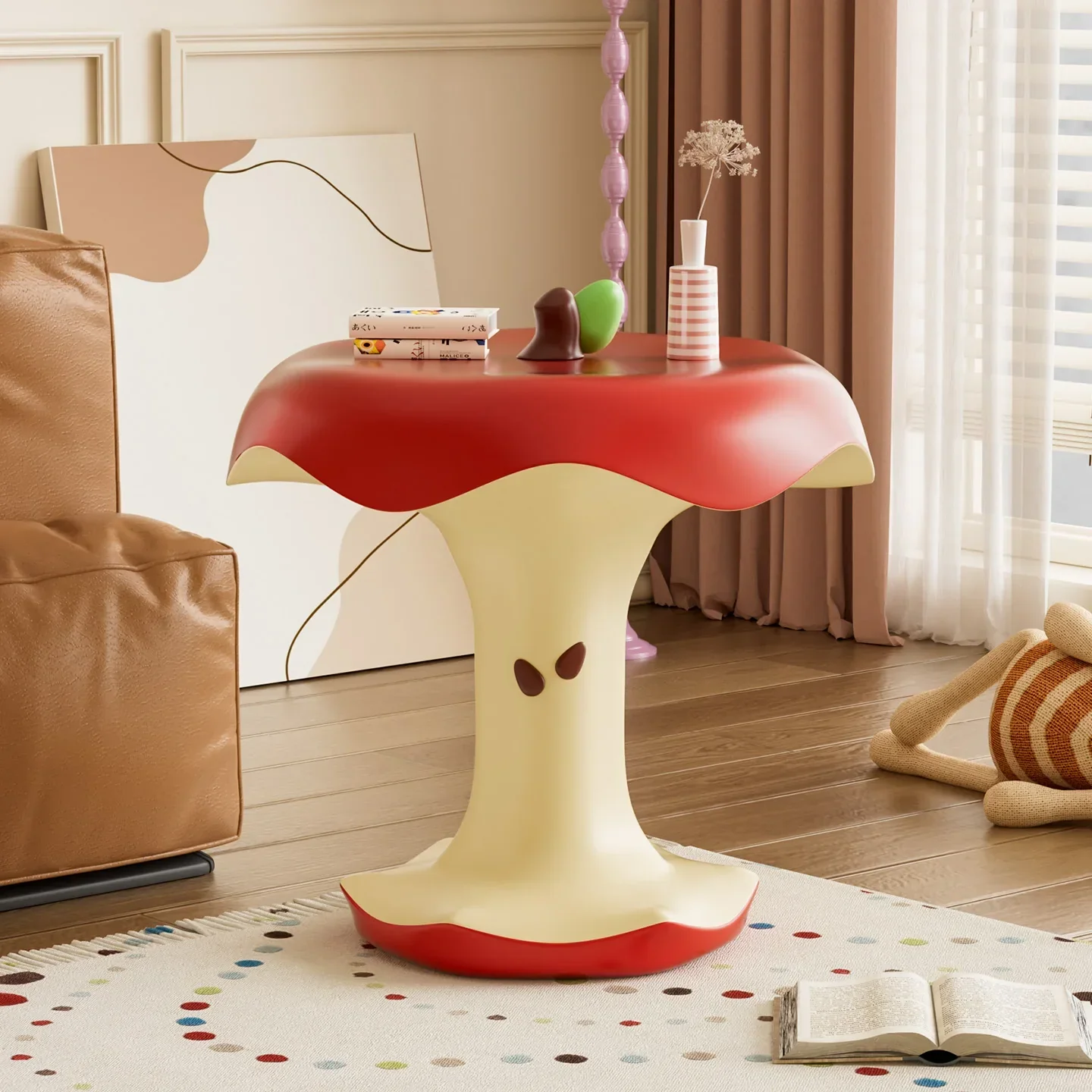 Bitten Apple Modern Side Table - Image 3