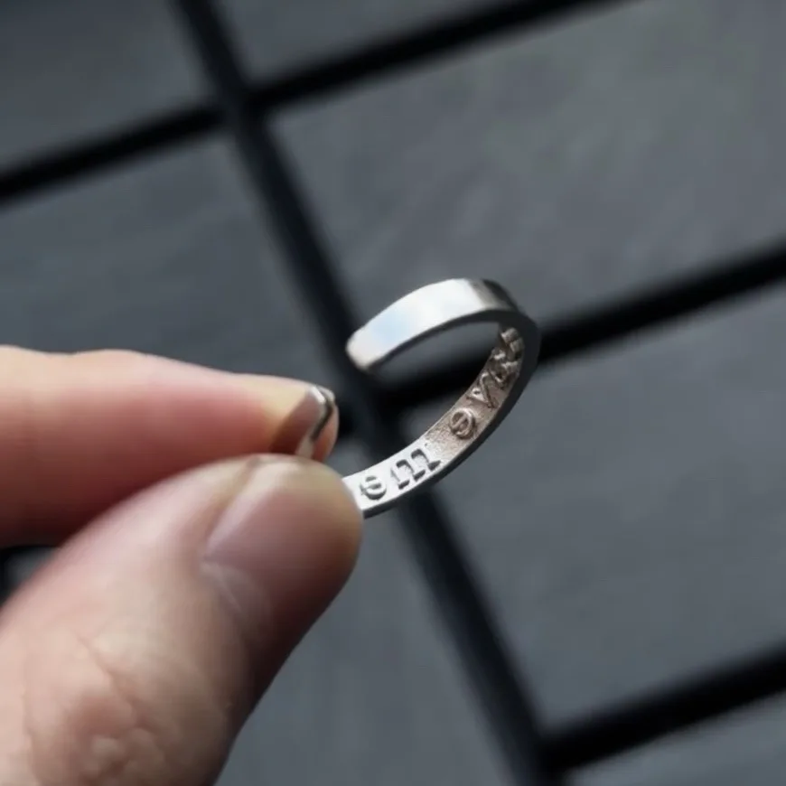 I'm Fine Save Me Adjustable Couple Ring - Image 3