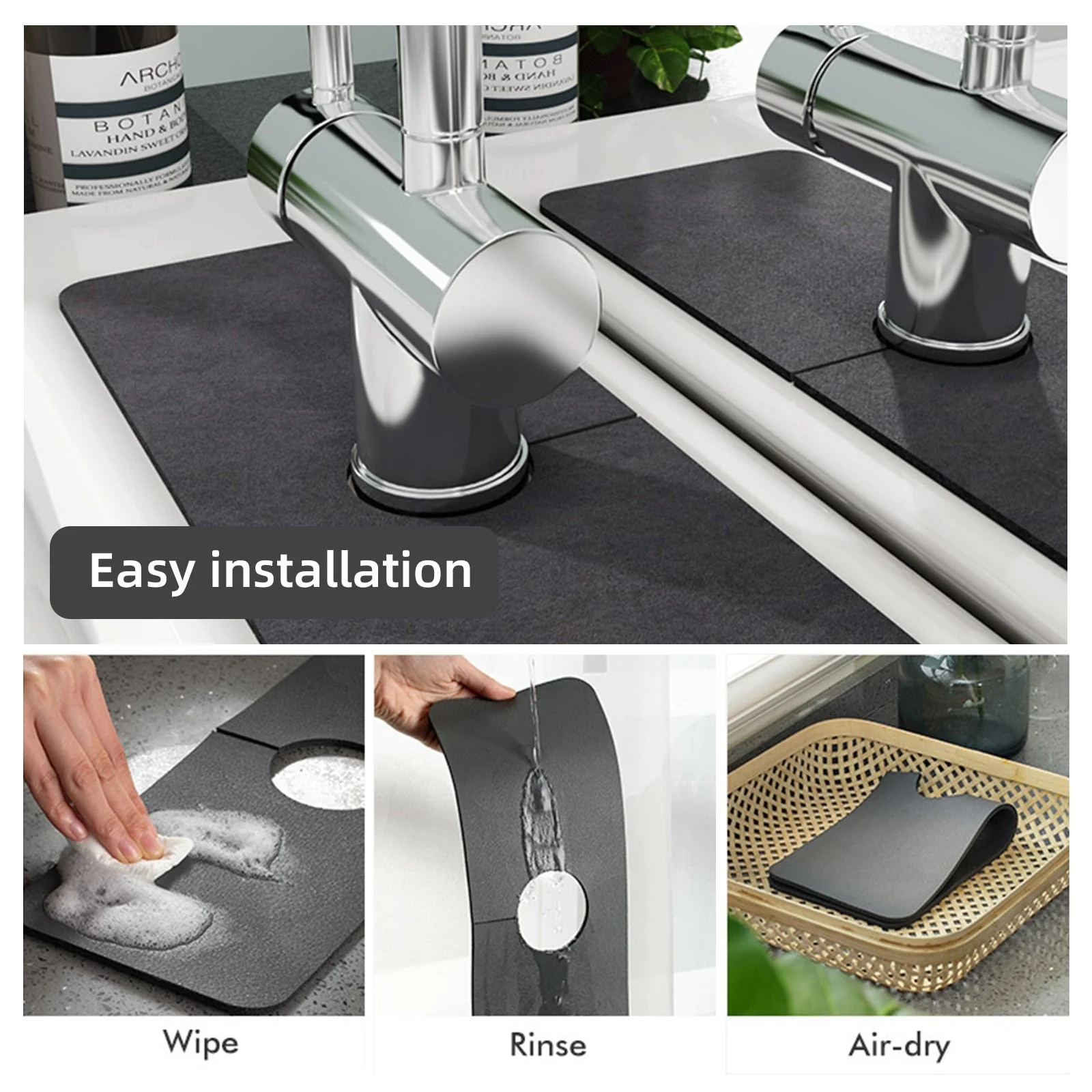 Water Absorbent Kitchen Faucet Pad - Image 3