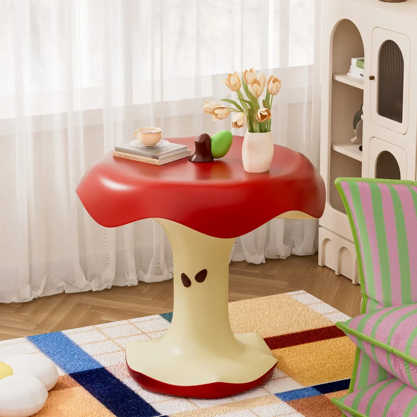 Bitten Apple Modern Side Table - Image 2