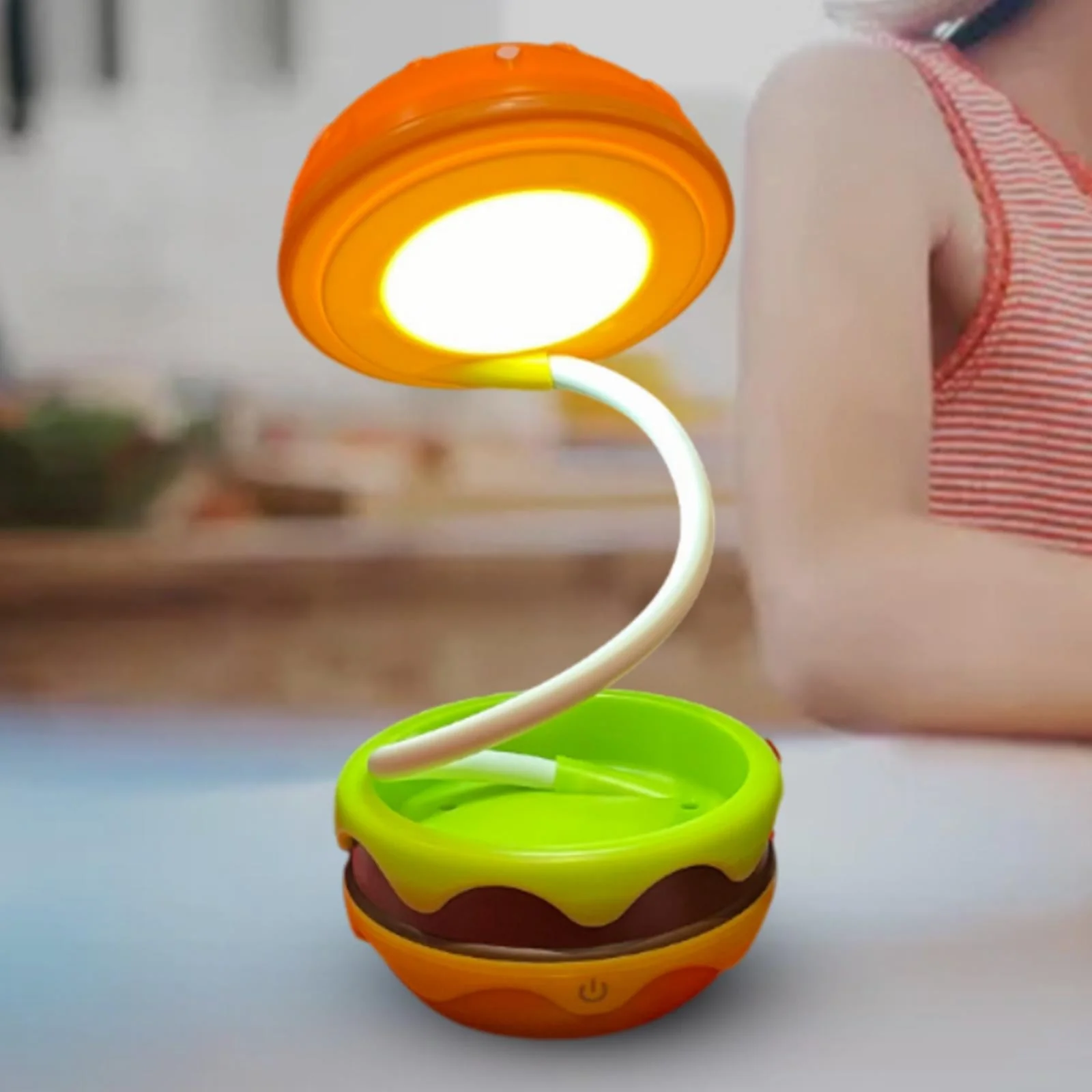 Foldable Wireless Unique Hamburger Table Lamp - Image 1