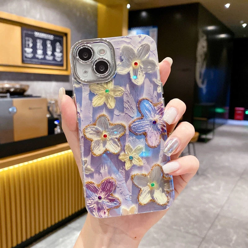 Flower Glow Soft Shockproof iPhone Case - Image 2
