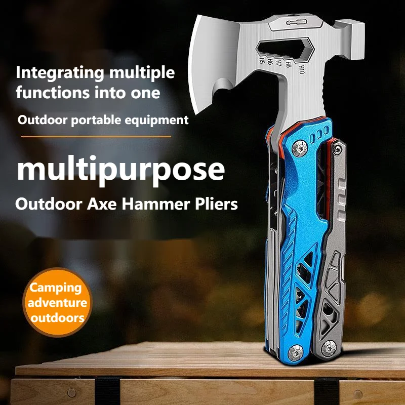 Multi-Use Axe Hammer Pliers Outdoor Multi-Tool Gadget - Image 3