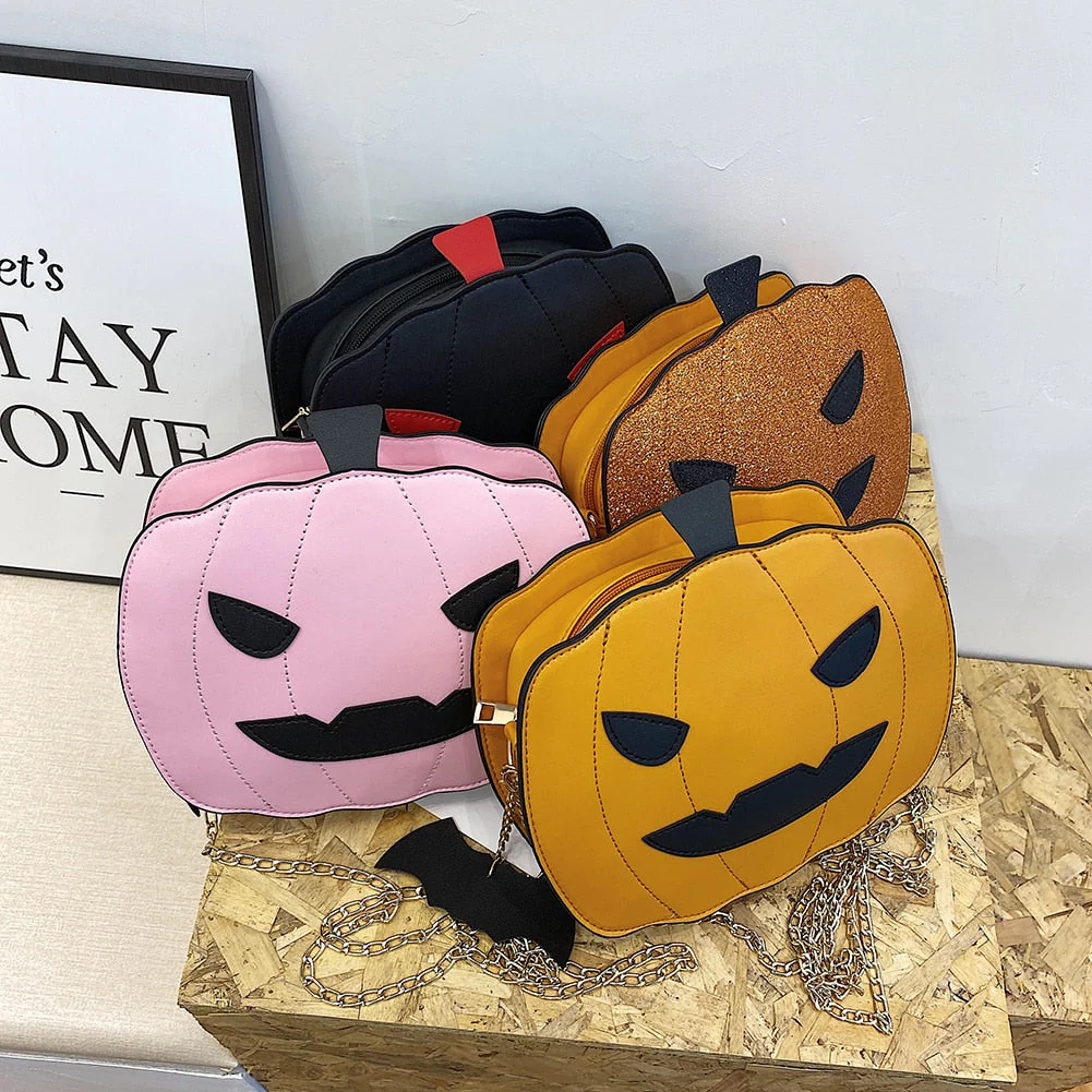 Pumpkin Shape Mini Shoulder Bag - Image 1