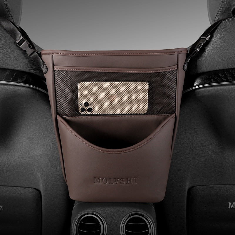 Car Armrest Leather Console Organizer - Image 3