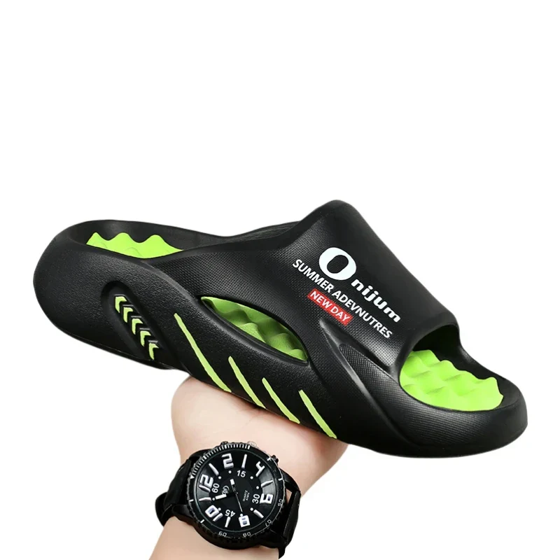 Orange Fire Casual Beach Massager Slippers - Image 3