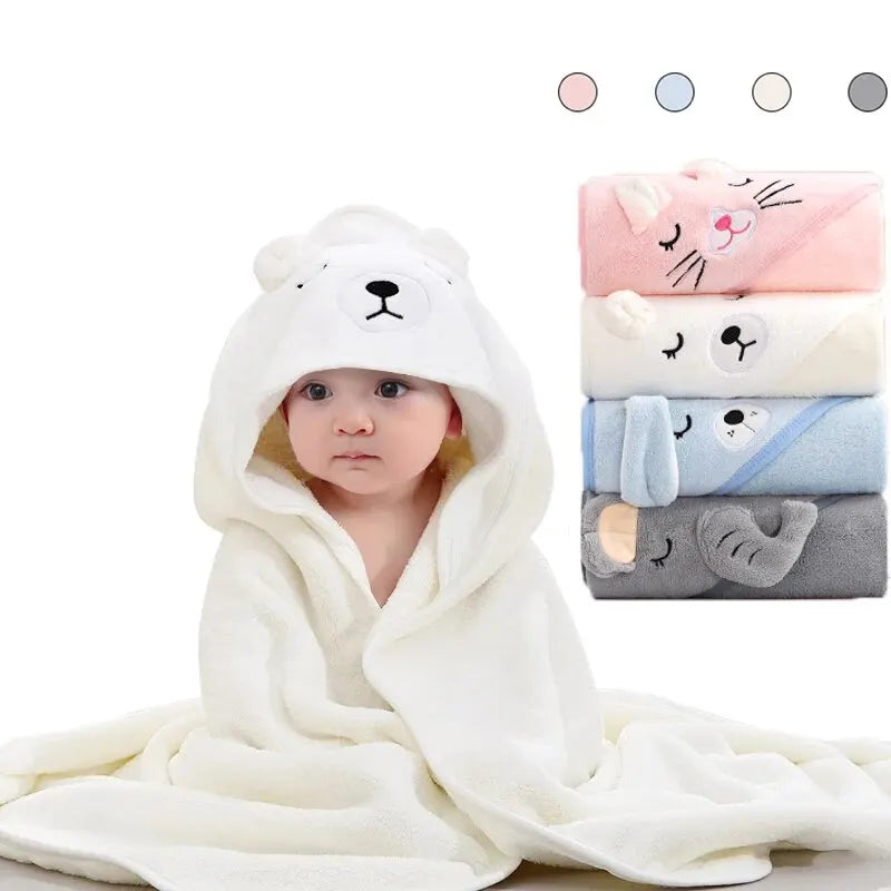 Animal-Themed Hooded Baby Bathrobe - Image 2
