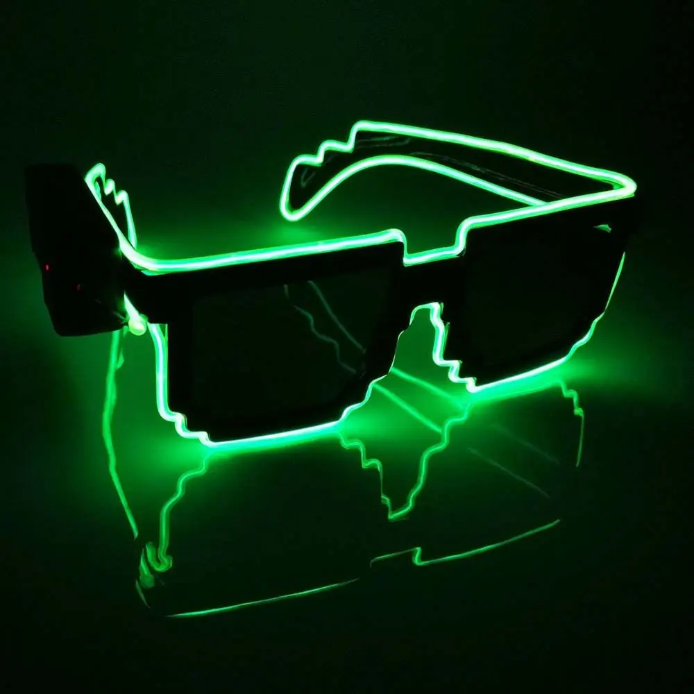 Flashing Luminous 8-Bit Stylish Party Glasses - Image 2