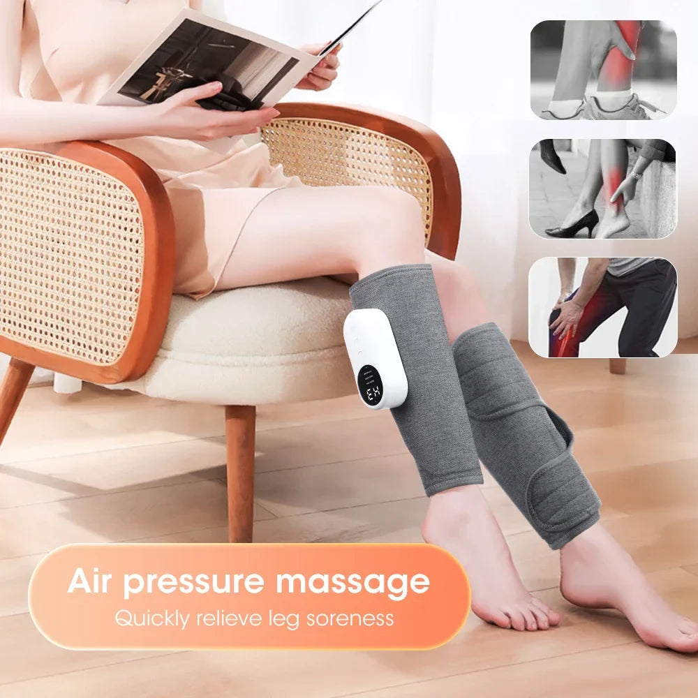 Deep Tissue Infrared Heat Compression Electric Leg Muscle Therapy Massager - Image 2