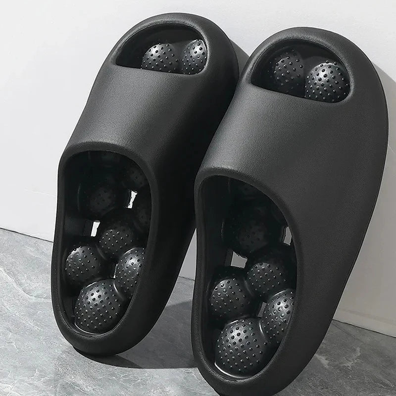 Bubble Arch Thick Sole Massaging Summer Slippers - Image 2