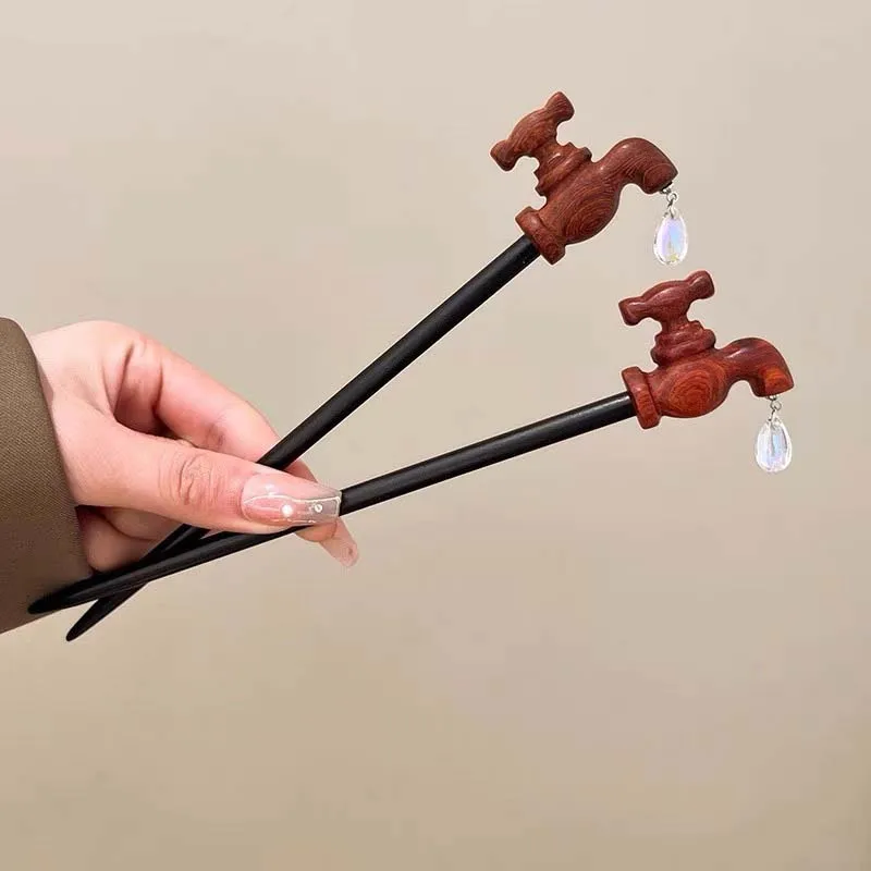 Water Drop Faucet Hair Stick - Image 3