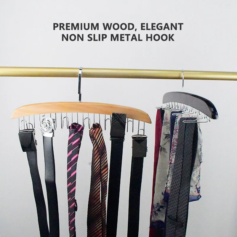 Wooden Space Saving Multi Organizer Hanger - Image 2