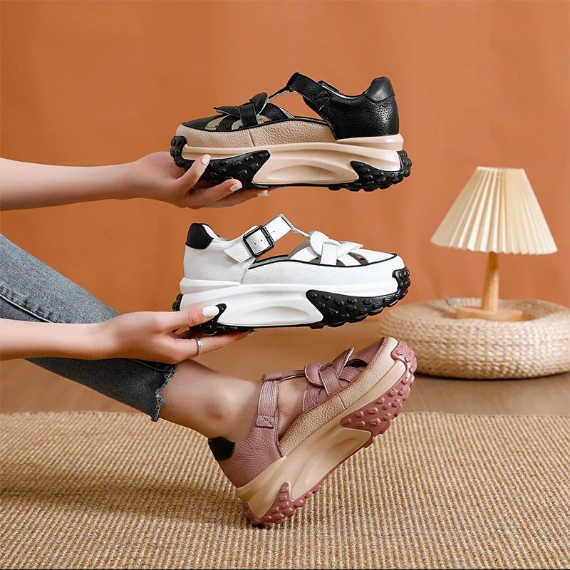 Thick Sole Comfy Steps Sandals - Image 2