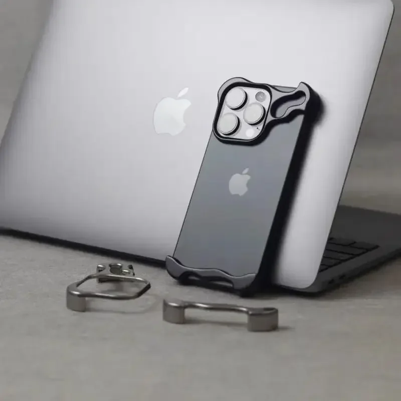 Luxury Irregular Metal Bumper Phone Case - Image 1