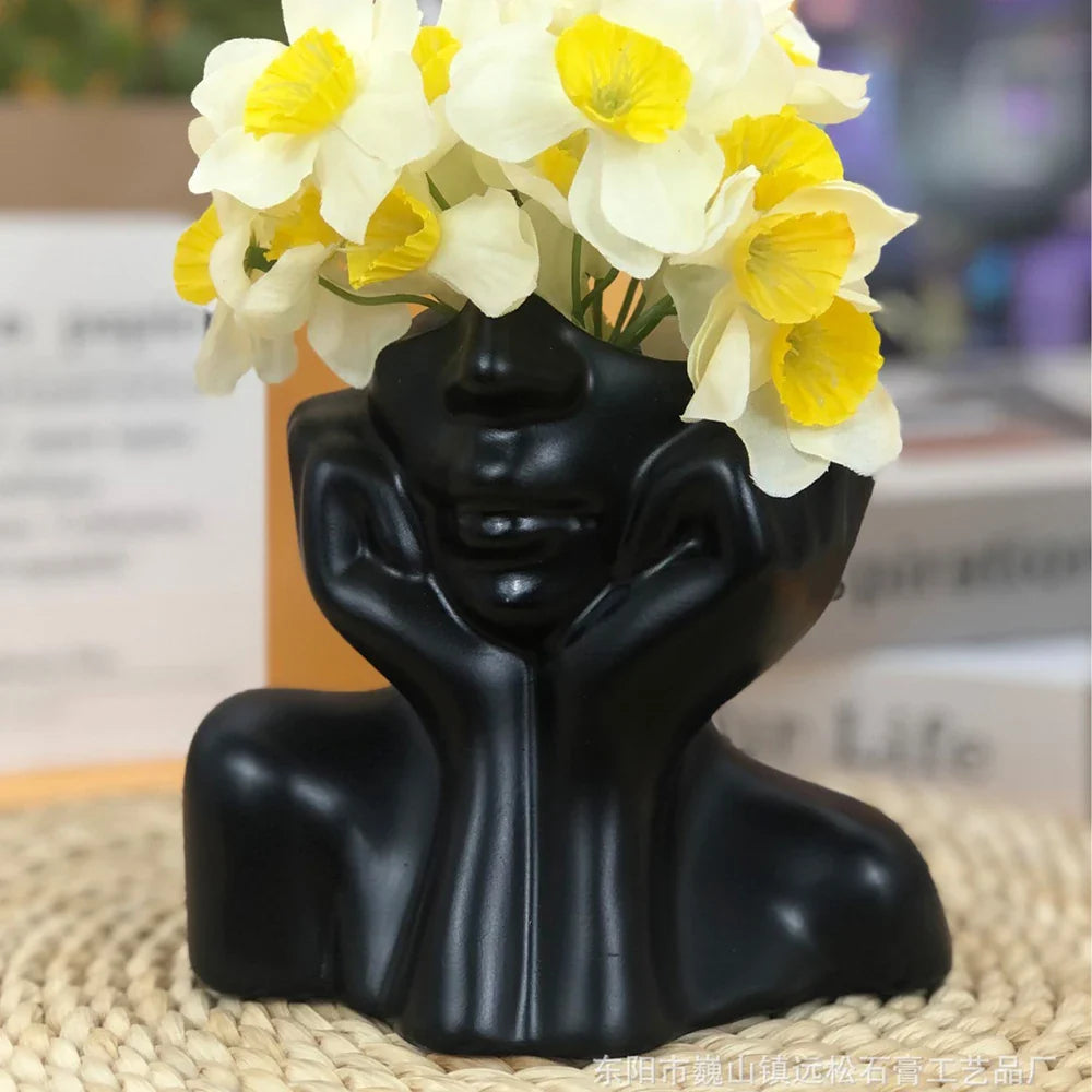 Cheerful Lucky Flower Pot Sculpture - Image 3