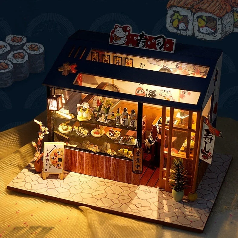 Miniature DIY Japanese Building Toys Kit - Image 1