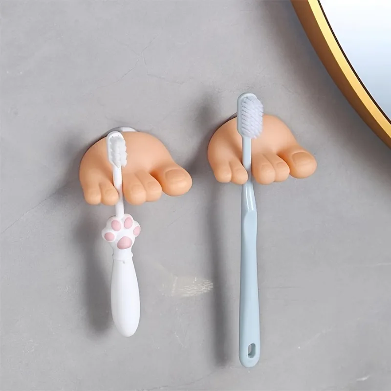 Toe-Grip Wall Toothbrush Holder - Image 3