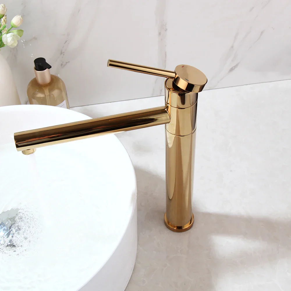 Golden Plated Vessel Stream Brass Elegant Faucet - Image 2