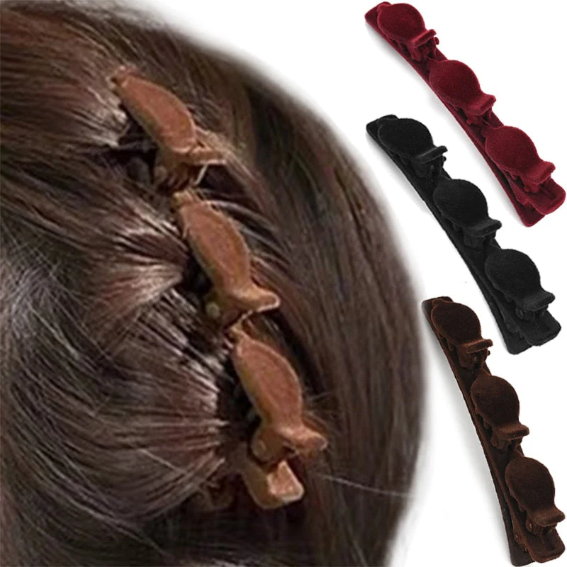 Braid Fast Styling 3-Layer Clamp Hairpin - Image 2