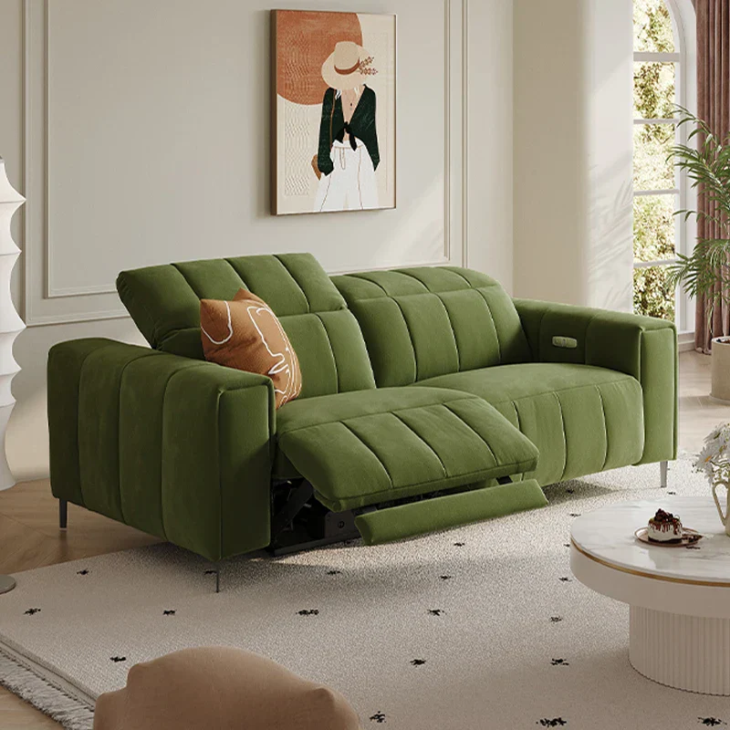 Premium Italian Comfort Velvet Nordic Living Room Soft Electric Sofa - Image 1