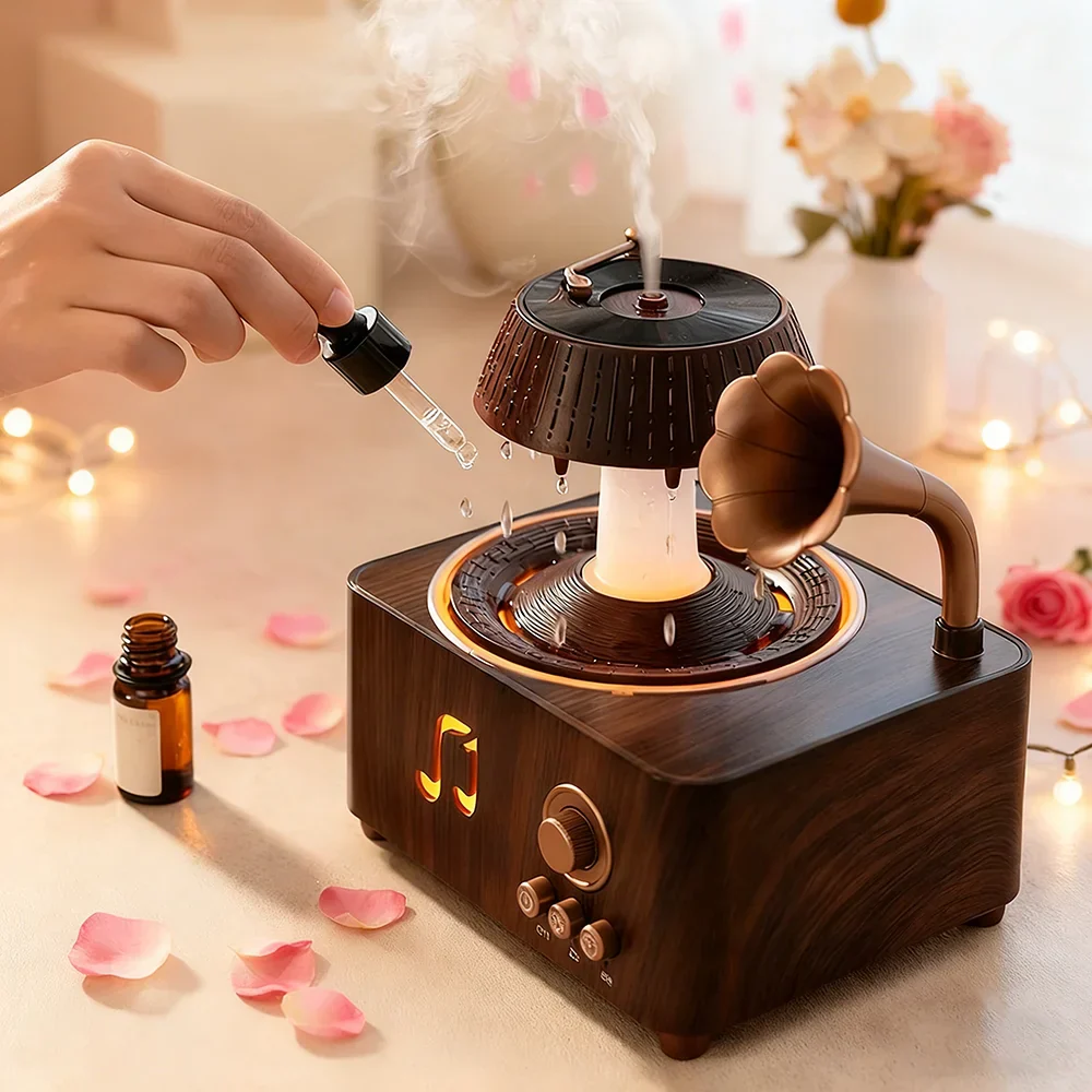 Vintage Rotating Gramophone Air Humidifier - Image 2