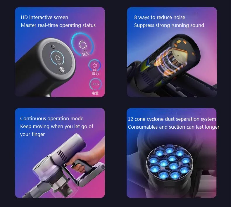Cordless Super Suction Multifunctional Vacuum Cleaner - Image 3
