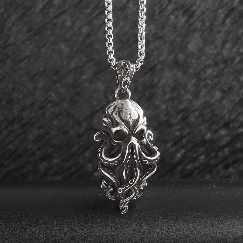 Gothic Skull Octopus Tentacle Necklace - Image 3