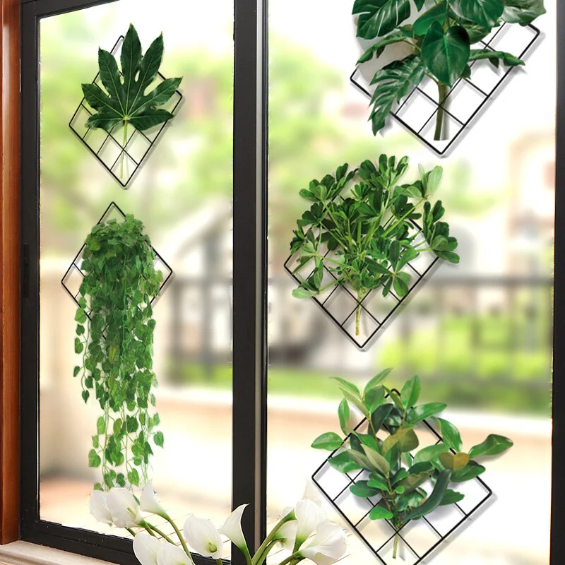 3D Nature Wind Green Plant Wall Sticker - Image 3