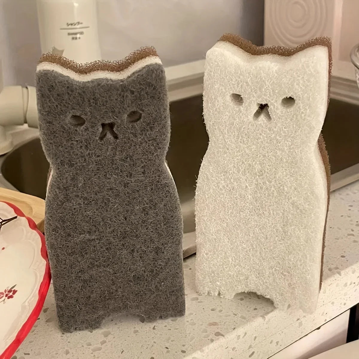 Mini Cat Multi-Purpose Cleaning Sponge - Image 2