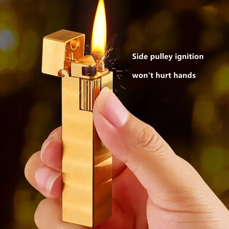 Vintage Flame Handcrafted Copper Wheel Lighter - Image 2