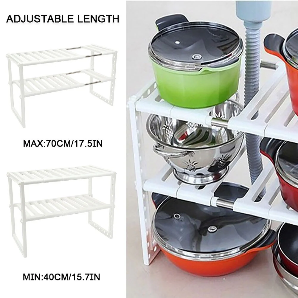 Under Sink Magic Organizer Adjustable Rack - Image 2