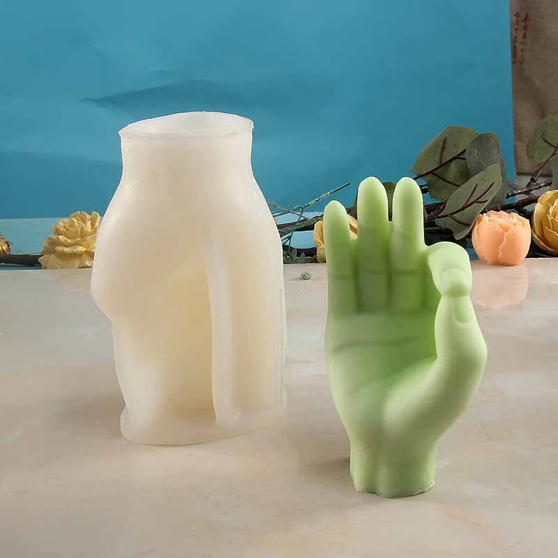 Middle Finger Hand Gestures Artsy Candle DIY Molds - Image 3