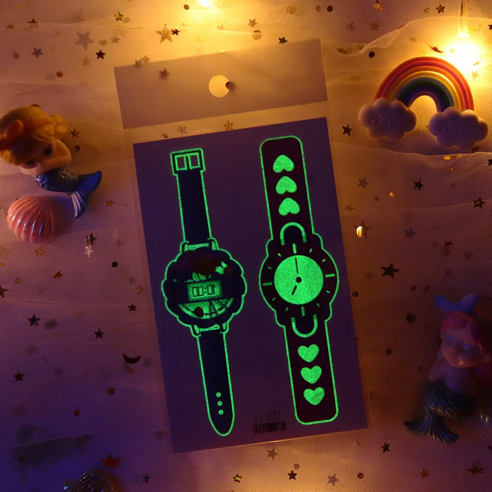 Luminous Temporary Tattoo Watch Sticker - Image 2
