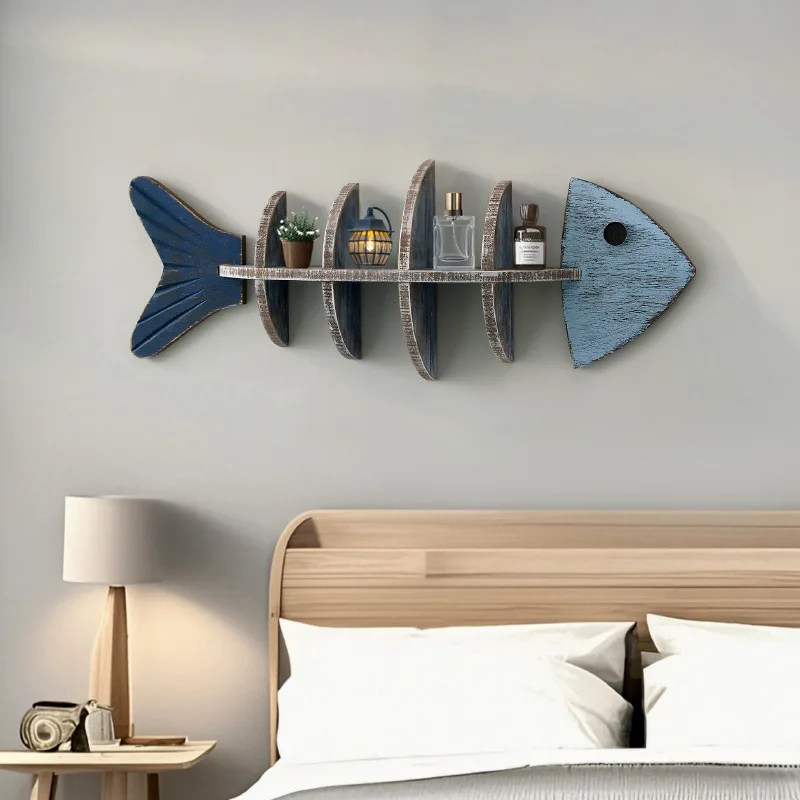 Nordic Fish Wooden Shelf - Image 2