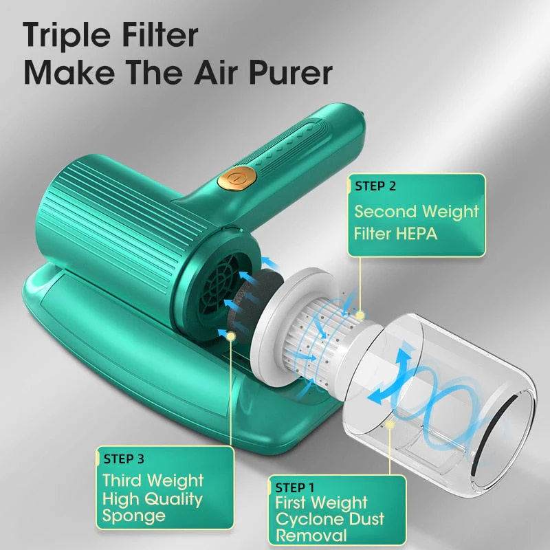 Wireless UV Sterilization Mite Removing Vacuum Cleaner - Image 3