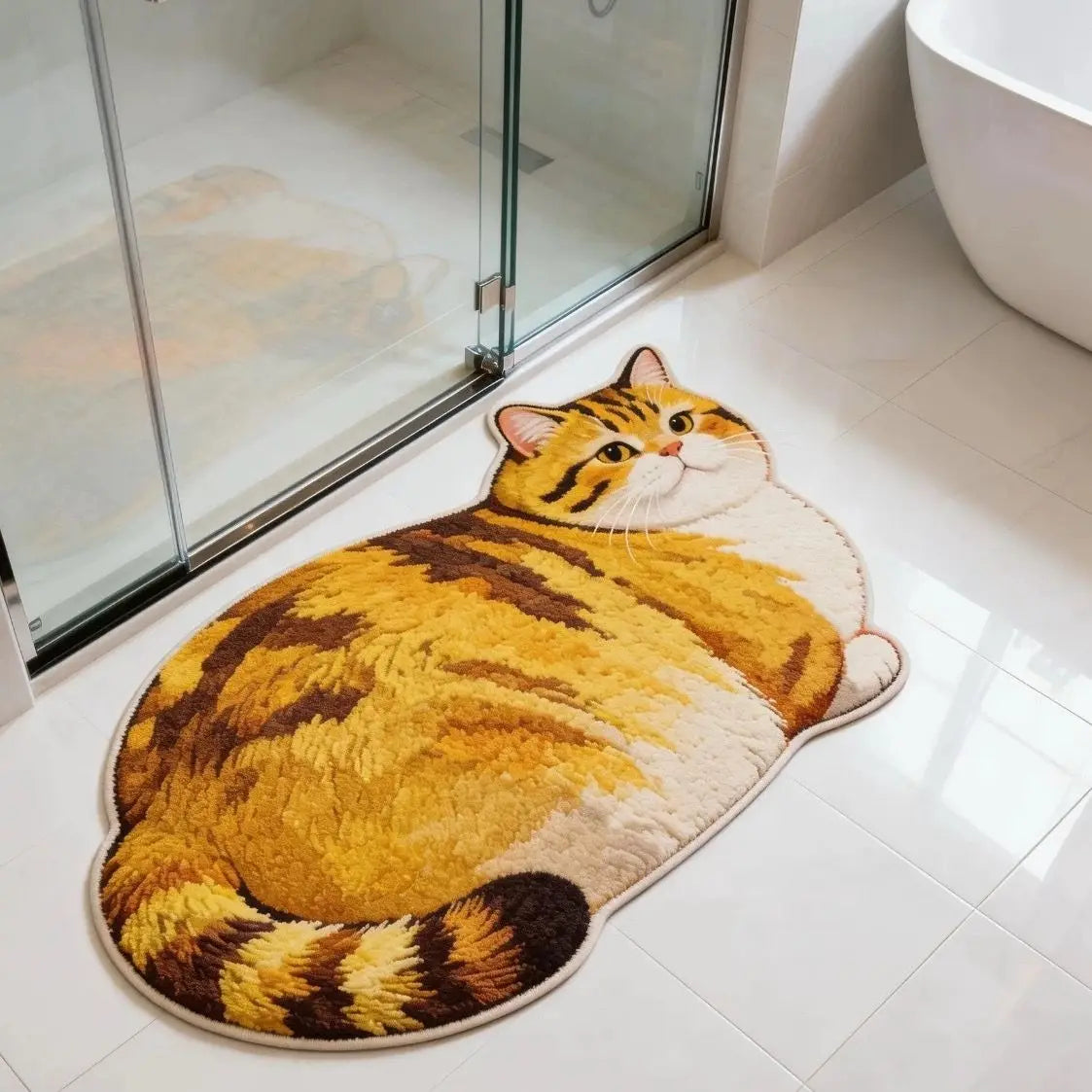 Chubby Cat Quick Dry Bath Mat - Image 3